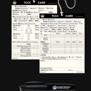 Norse Rescue TCCC Card & Pen Kit